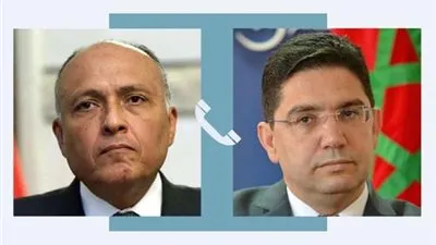  سامح شكري يتلقى اتصالا هاتفيا من نظيره المغربي