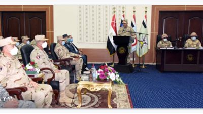 وزير الدفاع يشهد المرحلة الرئيسية لمشروع «جالوت- 9»