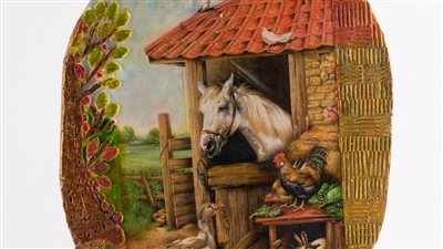 معرض فني في احتفال الأوبرا بأعياد الشرطة 