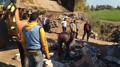 تنفيذ إزالة 75 حالة تعد على أملاك الدولة في الدقهلية 