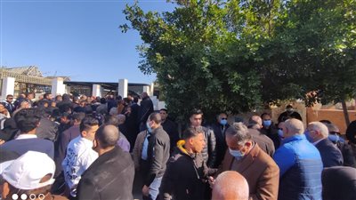 تشييع جنازة والد اللاعب محمد زيدان بحضور محافظ بورسعيد (صور)