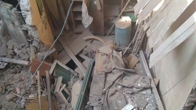 انهيار منزل في حدائق القبة