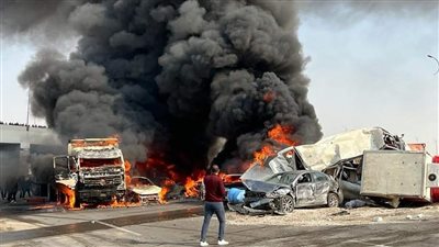 اندلاع حريق في سيارة بهرم سيتي.. والدفاع المدني ينتقل