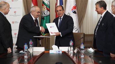 بروتوكول تعاون بين الجامعة البريطانية في مصر وهيئة قضايا الدولة 