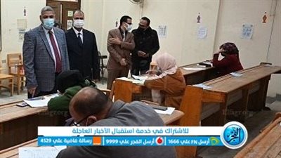 نائب رئيس جامعة الفيوم يتفقد امتحانات الدراسات العليا بكلية الزراعة