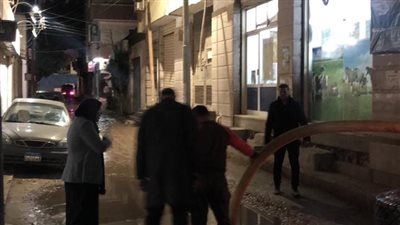 استمرار شفط مياه الأمطار من شوارع مراكز وقرى المنوفية