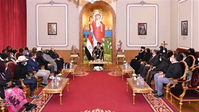 البابا تواضروس يستقبل وفدًا إعلاميًّا إفريقيًّا