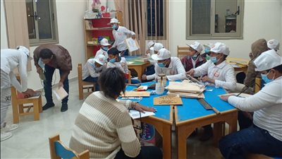 لقاء توعوي عن مخاطر كورونا وورش فنية لأطفال مشروع أهل مصر