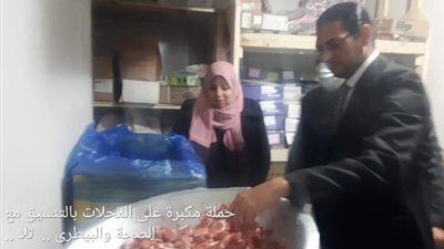 ضبط لحوم وأسماك غير صالحة للاستهلاك الآدمي بالمنوفية 