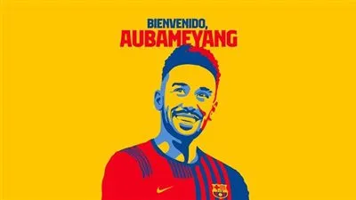 رسميا.. برشلونة يعلن التعاقد مع أوباميانج حتي 2025