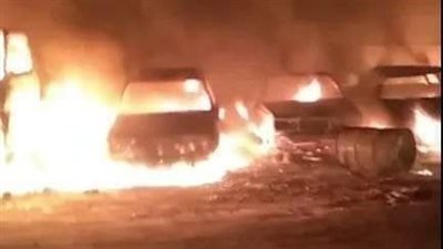 حريق في سيارة ملاكي بشارع الهرم