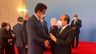 عاجل.. السيسي يلتقي أمير قطر في بكين