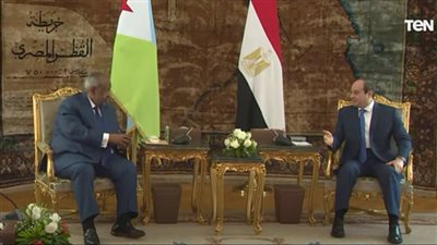 شاهد.. تفاصيل زيارة الرئيس الجيبوتي لمصر