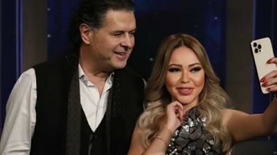 راغب علامة يغازل أسما إبراهيم على الهواء