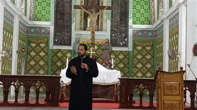 الأنبا باخوم يزور كنيسة القديسة حنة والقديس بطرس في طنطا