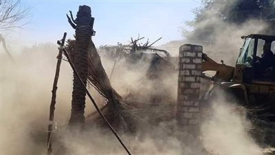 إزالة 1075 حالة تعد على أراضي الدولة بسوهاج