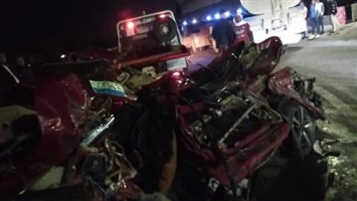 مصرع اثنين وإصابة آخر في حادث مأساوي بطريق جمصة بالدقهلية 