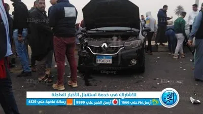 إصابة شخصين في حادث اصطدام سيارة ملاكي بأخرى تاكسي بالفيوم