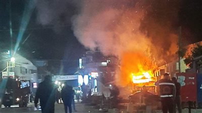 السيطرة على حريق إندلع بجوار كوافير شهير بفيصل