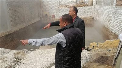 إزالة وإيقاف 8 حالات بناء دون ترخيص بقنا