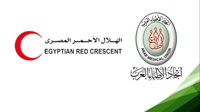 الهلال الأحمر المصري يشكر اتحاد الأطباء العرب لأدواره الإغاثية