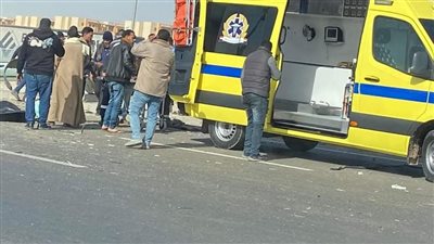 إصابة 8 أشخاص في انقلاب ميكروباص بالصف