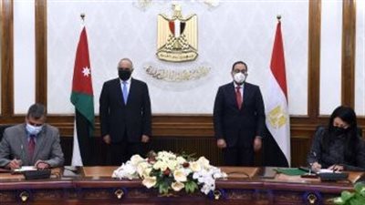 رئيس الوزراء ونظيره الأردني يشهدان توقيع مذكرة تفاهم بمجال الحجر الزراعي