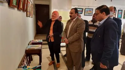 بالصور.. افتتاح معرض منتجات نسجية لحياة كريمة بنوعية بنها