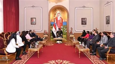 البابا تواضروس يستقبل رئيس أكاديمية العلوم والنقل البحري