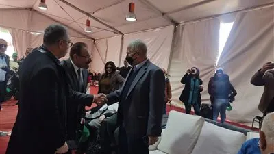 وصول سيد فاروق للإدلاء بصوته في انتخابات المهندسين (صور)