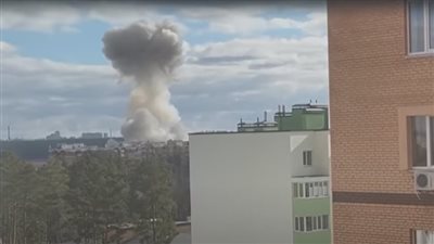 شاهد.. انفجار جديد في العاصمة كييف 