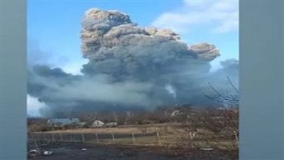 شاهد.. لقطات تظهر انفجارا ضخما بمبنى في مدينة خاركيف الأوكرانية