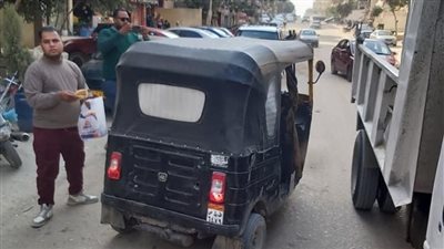 ضبط 15 مركبة توك توك مخالفة بحدائق الأهرام