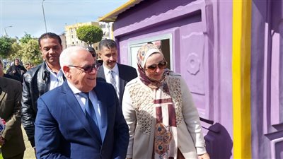 محافظ بورسعيد يفتتح المرحلة الثانية بمشروع الكامب