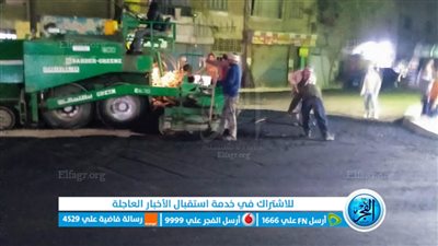 حي بولاق الدكرور ينفذ أعمال رصف شارع الملكة (صور) 