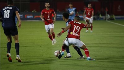 السولية يسجل الهدف الثاني للأهلي في شباك بيراميدز 