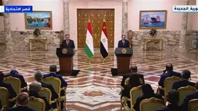 رئيس طاجيكستان: لدينا ارتياح لنتائج زيارتنا لمصر الصديقة