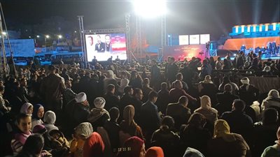 توافد أهالي سوهاج على الحفل الختامي لمهرجان أبيدوس 