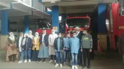 الحماية المدنية بمديرية أمن بني سويف تستقبل زيارة لعدد من تلاميذ إحدى المدارس