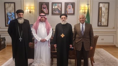 قنصل السعودية بالإسكندرية يلتقي وكيل الكنيسة المرقسية
