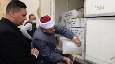 استلام 3 طن لحوم لتوزيعها على 3 آلاف أسرة بالدقهلية