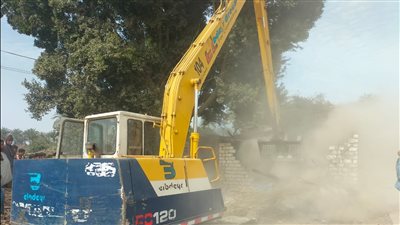 إزالة 26 حالة بناء مخالف بالقناطر وأبو النمرس بالجيزة واسترداد 178 فدانا