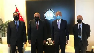 وزير الخارجية يبحث مع كبير الوزراء السنغافورى تنسيق السياسات الأمنية 