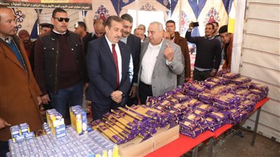 محافظ المنوفية يفتتح معارض 