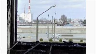 شاهد.. آثار الدمار في محطة زابوريجيا النووية بأوكرانيا