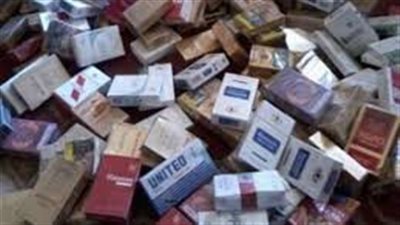 ضبط 186 علبة سجائر مجهولة المصدر بالجيزة