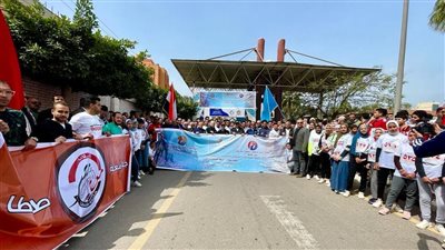 جامعة طنطا تنظم مارثون رياضي للطلاب لدعم مستشفى 