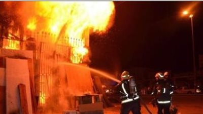  حريق هائل بعقار مكون من 3 طوابق فى حلوان