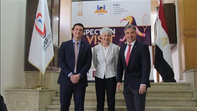 عبد الغفار وصبحي يستقبلان وفد الاتحاد الدولي للرياضة الجامعية تمهيدًا لإستضافة بطولة العالم للاسكواش