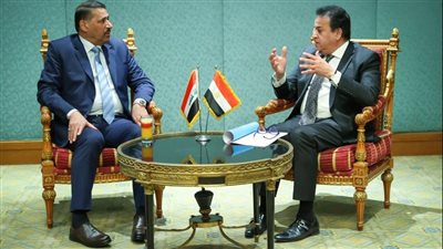 عبد الغفار يلتقي وزير الصحة العراقي لبحث التعاون وتبادل الخبرات 